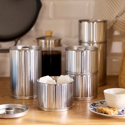 IKEA - BETTHAJ, food storage box, silver-colour, 1,3 l