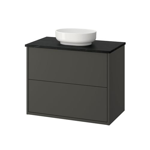 dark grey-black marble effect