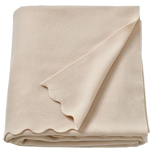 IKEA - DAGGKAPOR, throw, light beige, 130x170 cm