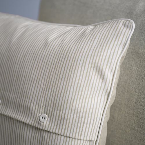 IKEA - MURSENAP, lace pillow, beige-white, 40x58 cm