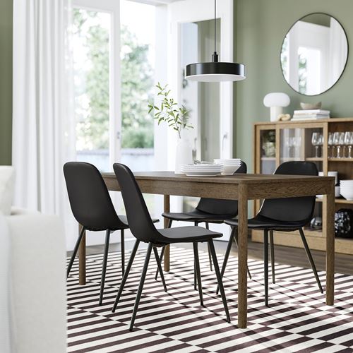 IKEA - NORDMANSSKAR, dining chair seat, black