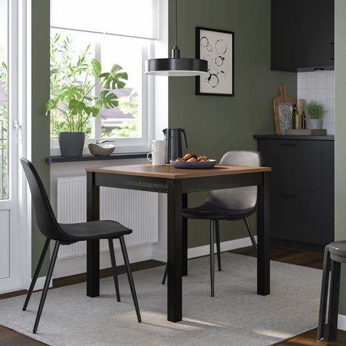 IKEA - NORDMANSSKAR, upholstered chair, black-Bomstad black
