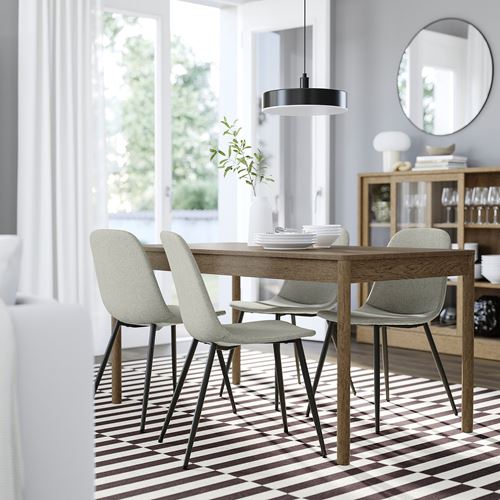 IKEA - NORDMANSSKAR, dining chair seat, black