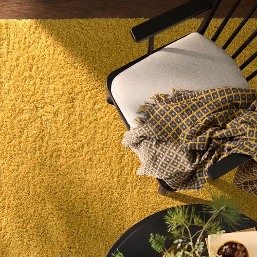 IKEA - ARENDE, large rug, yellow, 120x180 cm