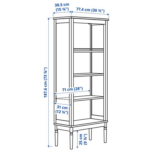 IKEA - FARJKARL, bookcase, off white, 77x39x188 cm