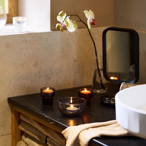 IKEA - LOTSFAGEL, scented tealight, brown, 3.5 hr