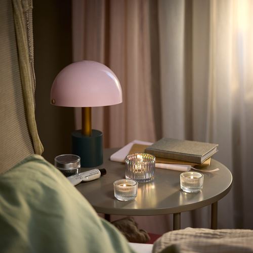 IKEA - LOTSFAGEL, scented tealight, green, 3.5 hr