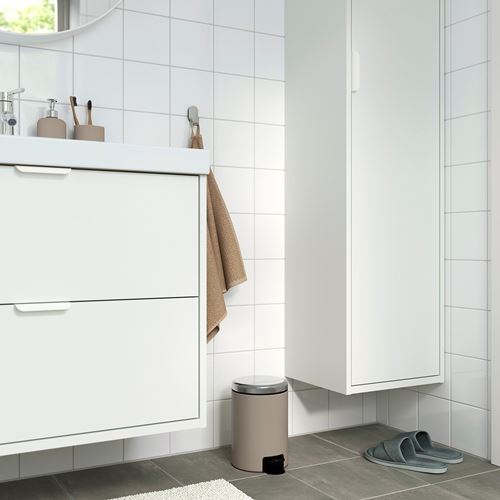 IKEA - EKOLN, çöp kutusu, bej, 3 lt