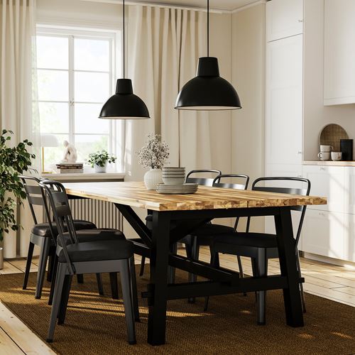 IKEA - RAMSNAS, upholstered chair, anthracite-Vissle dark grey