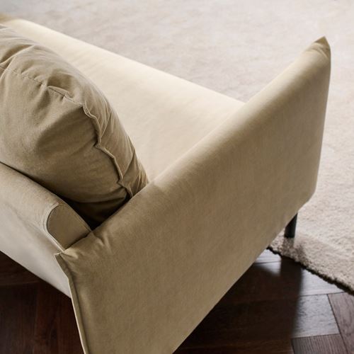 IKEA - MANNARP, uzanma koltuklu 3'lü kanepe, saxemara gri-bej