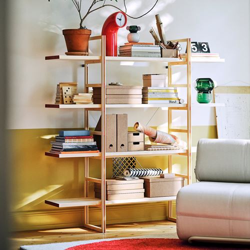 IKEA - IKEA PS 2026, açık raf ünitesi, çam, 160x35x161 cm