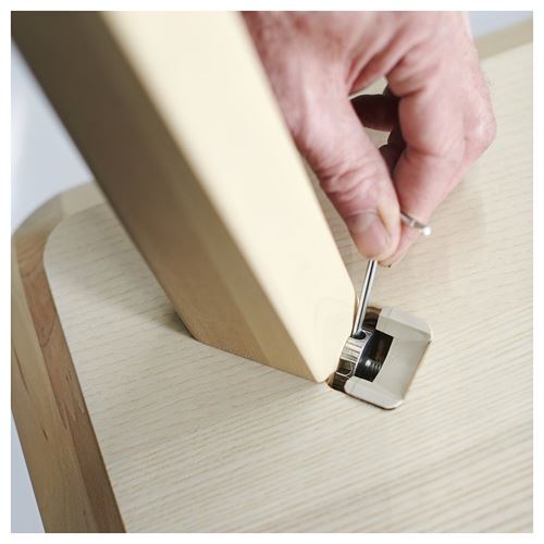 IKEA - LISABO, mutfak masası, dişbudak kaplama, 4 kişilik