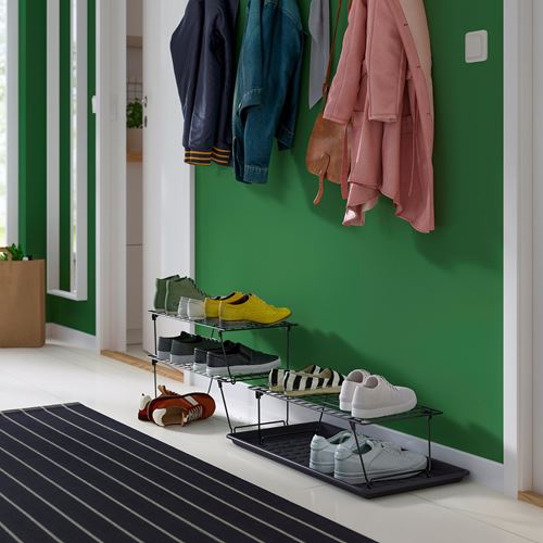 IKEA - GREJIG, ayakkabılık, gri, 58x27x17 cm