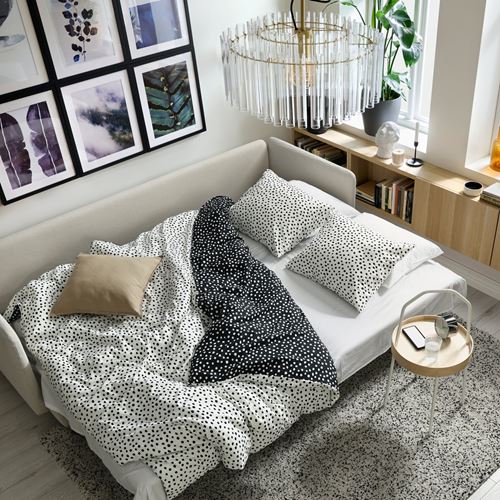IKEA - SÖDERHAMN, 3'lü yataklı kanepe, fridtuna açık bej