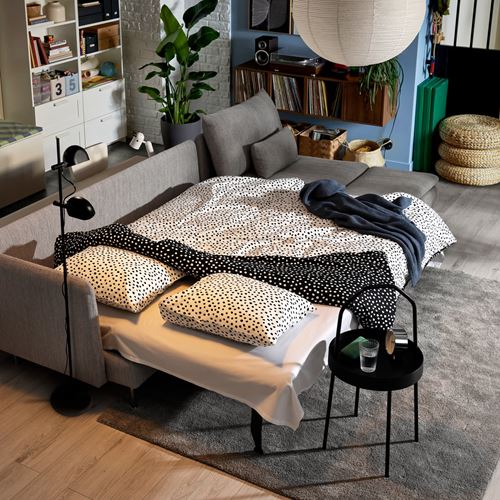 IKEA - SÖDERHAMN, 4'lü yataklı köşe kanepe, viarp Bej-kahverengi