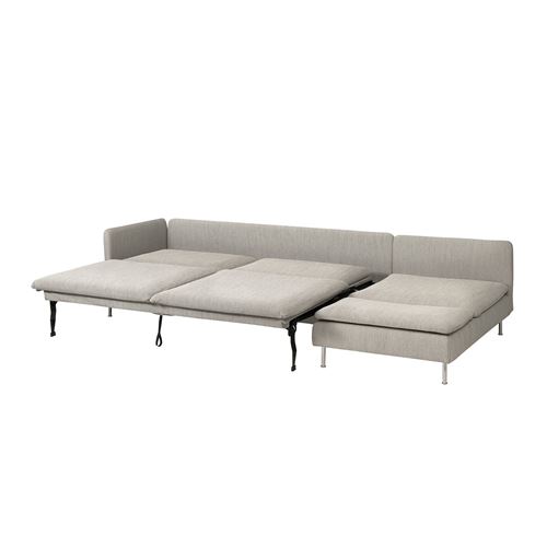 IKEA - SÖDERHAMN, 4'lü yataklı köşe kanepe, viarp Bej-kahverengi