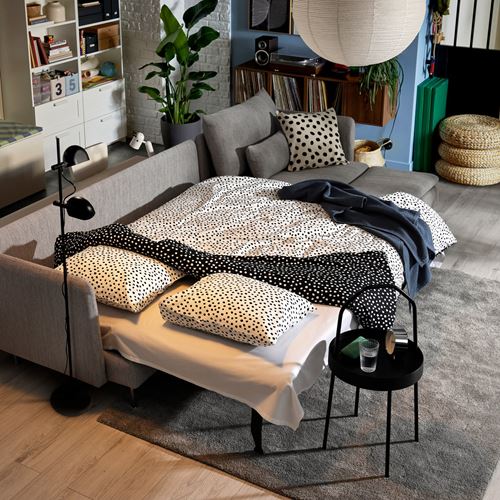 IKEA - SÖDERHAMN, 4'lü yataklı köşe kanepe, viarp Bej-kahverengi