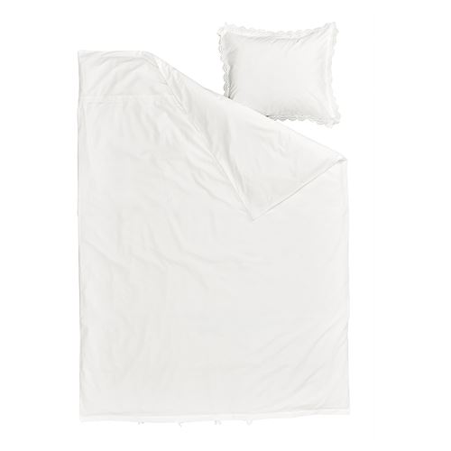 IKEA - BIRGITTARÖNN, single duvet cover sets, white, 150x200/50x60 cm