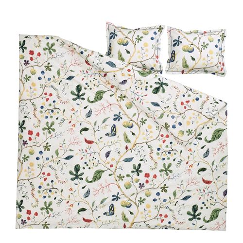 IKEA - KRONBUSKE, double quilt cover and 2 pillowcases, light beige, 240x220/50x60 cm