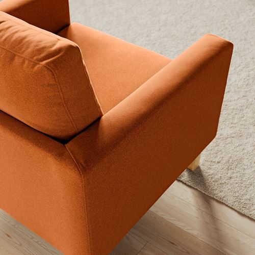 IKEA - SALTSJÖBADEN, armchair, tonerud red-brown