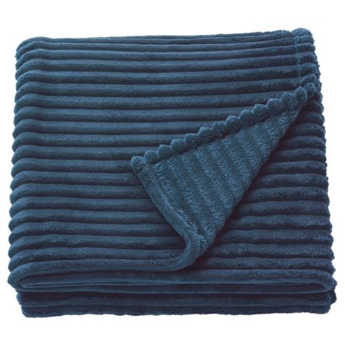 IKEA - GULLSTRALE, bedspread/blanket, dark blue, 150x250 cm