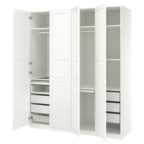 IKEA - PAX/TYSSEDAL, PAX wardrobe, white, 200x60x236 cm