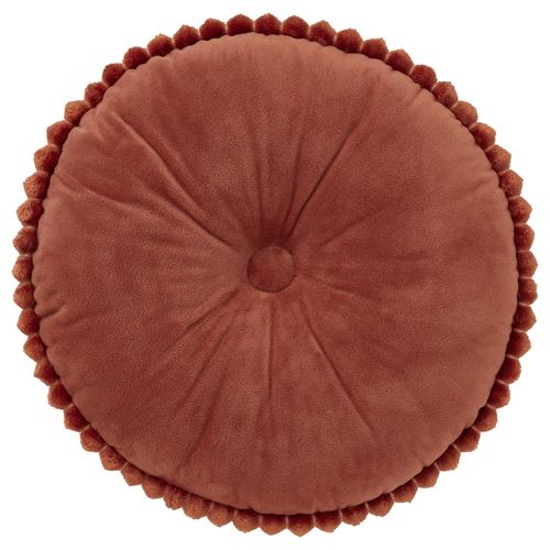 IKEA - SYRENBUSKE, lace pillow, brown-red, 36 cm