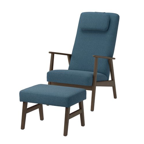 walnut effect-axvall dark grey-blue