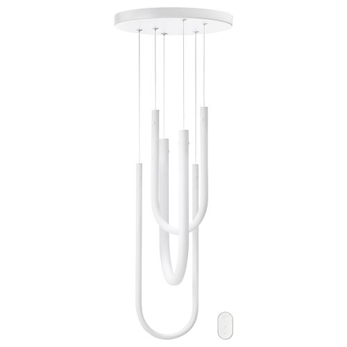 IKEA - VARMBLIXT, LED pendant lamp, white, 46 cm