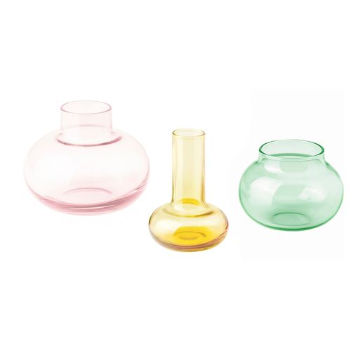 IKEA - DOFTRIPS, set of 3 vase, mixed colours