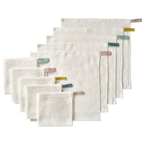 IKEA - KRAMA, hand towel for babies, off white, 30x30 cm