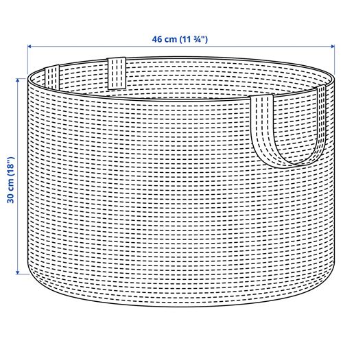 IKEA - KALKEN, basket, jute, 46x30 cm