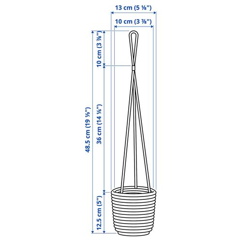 IKEA - SANDÖDLA, hanging planter, water hyacinth, 9 cm