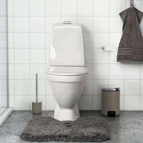 IKEA - ALMTJARN, klozet önü paspası, koyu gri, 55x60 cm
