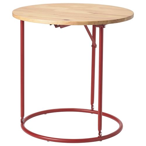 IKEA - KOMPISHANG, yan sehpa, çam-kırmızı, 50 cm