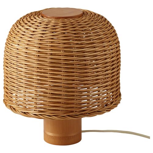 IKEA - VATERBOM, masa lambası, bambu, 27 cm