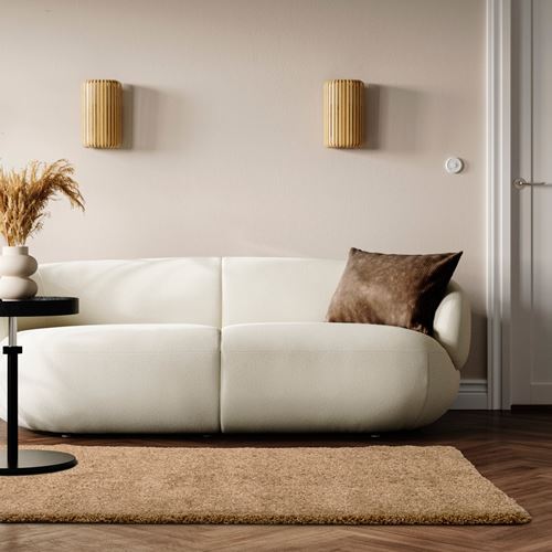IKEA - BREVBARARE, large rug, dark beige, 133x195 cm