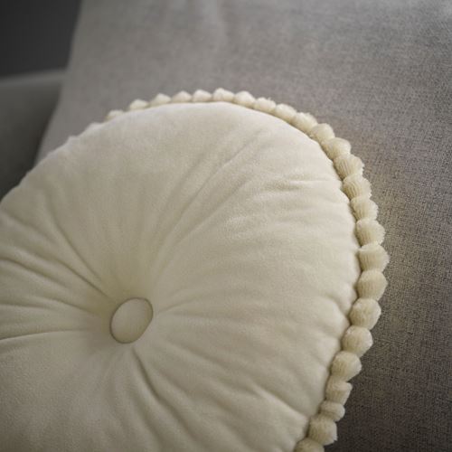 IKEA - SYRENBUSKE, lace pillow, light beige, 36 cm