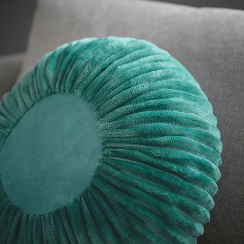 IKEA - SYRENBUSKE, lace pillow, turquoise, 38 cm