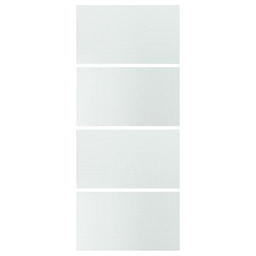 IKEA - LUNDBRASMA, sürgü kapak, buzlu cam, 100x236 cm
