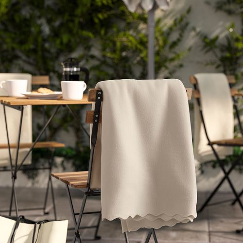 IKEA - DAGGKAPOR, throw, light beige, 130x170 cm