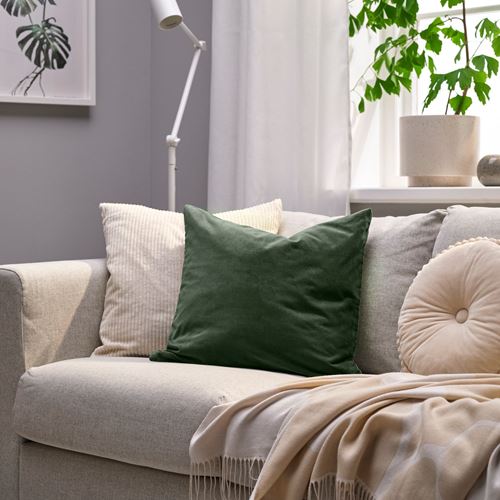 IKEA - SANELA, cushion cover, dark green, 50x50 cm