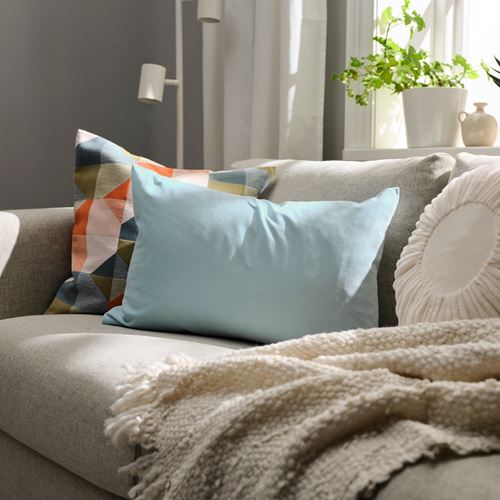 IKEA - SANELA, cushion cover, light blue, 40x58 cm