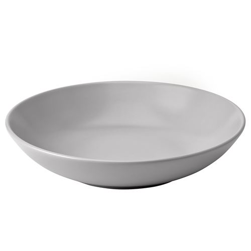 IKEA - FARGKLAR, çukur tabak, mat açık gri, 23 cm