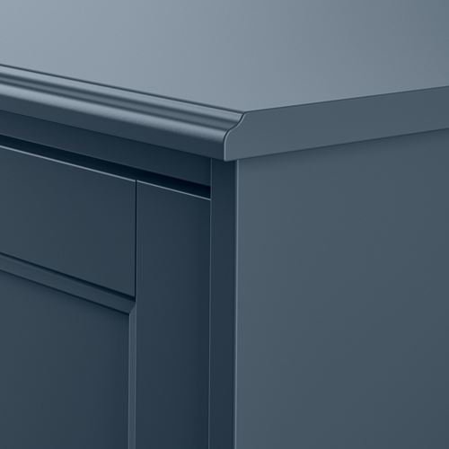 IKEA - FAGELFJALLET, chest of 4 drawers, dark grey-blue, 82x51x101 cm