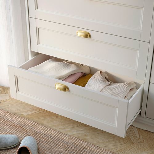 IKEA - FAGELFJALLET, chest of 8 drawers, off white, 160x51x101 cm