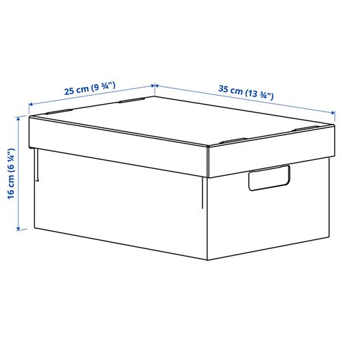 IKEA - SVARTTRADA, kutu seti, siyah-natürel, 25x35x16 cm