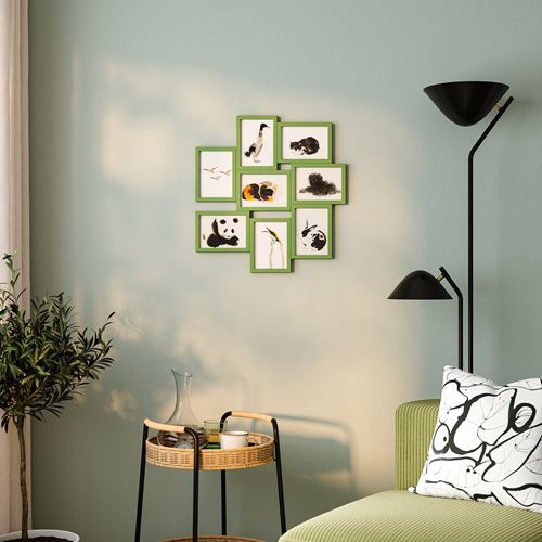 IKEA - VAXBO, collage frame, green, 13x18 cm