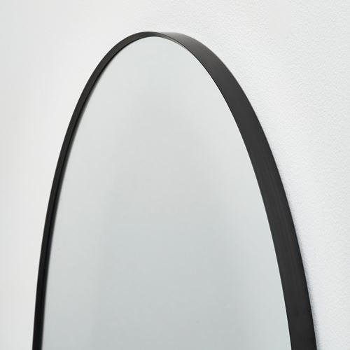 IKEA - LINDBYN, wall mirror, black, 80x80 cm