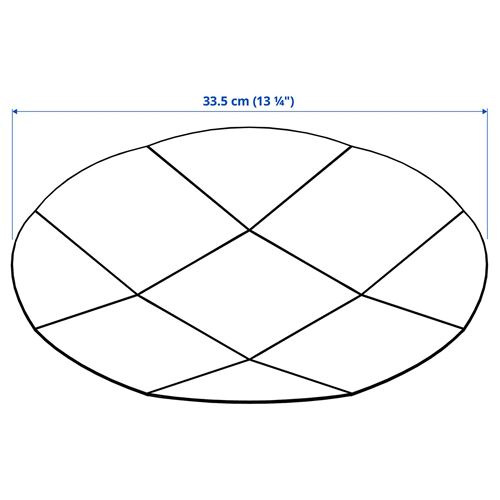 IKEA - YXSTABY, dekoratif aksesuar, gri, 33 cm